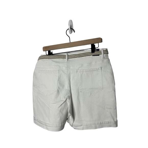 Gloria Vanderbilt all around slimming shorts size 12 white new milah new - Picture 2 of 2